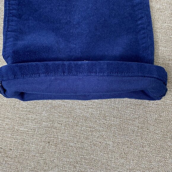 St. John's Bay Corduroy Flare Jeans Women's 4 Mid Rise Blue Casual Pants - Picture 8 of 12
